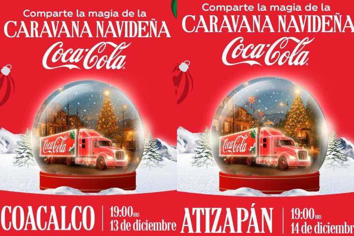 Caravana Coca-Cola: estas son las rutas y horarios para el fin de semana del 13 y 14 de diciembre