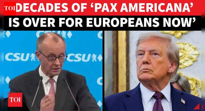 'America Ruthlessly Pursuing Own Interests': Merz Says 'Pax Americana' Over For Europe