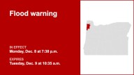 Tillamook County under a flood warning Monday and Tuesday