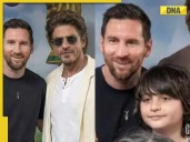 Shah Rukh Khan, AbRam Khan share iconic moment with Lionel Messi in Kolkata