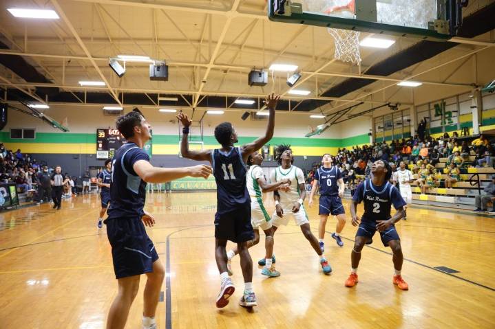 High school boys basketball: Falcons win tough SPC opener at East