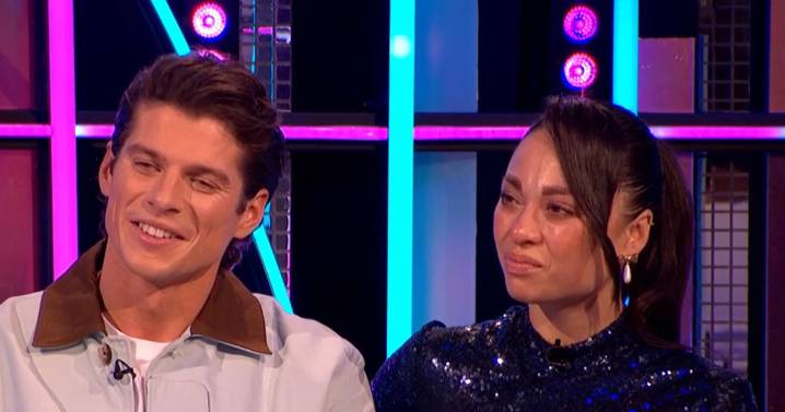 Lewis Cope's sweet 'unseen' moment with Katya Jones as she breaks down live on air