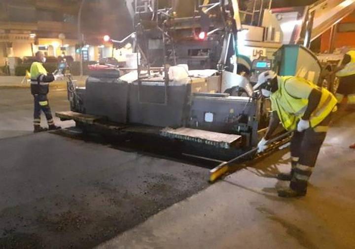 Obras de asfaltado en varias calles de La Florida