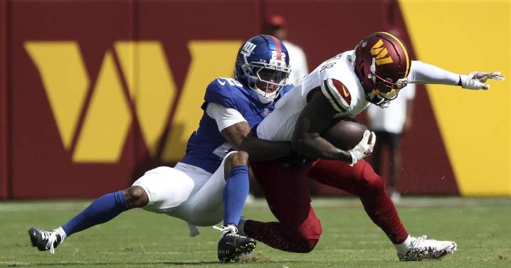 Commanders visit the Giants late in an injury-ravaged lost season for the NFC East rivals