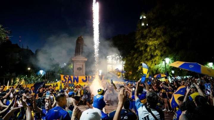 San Juan se vistió de azul y oro por el Día del Hincha de Boca: mirá las fotos