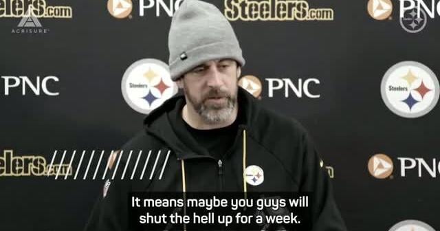 Rodgers tells Tomlin critics to 'shut the hell up' after Ravens win