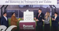 Armenta da banderazo al Cablebús de Puebla; cuatro líneas para 2029