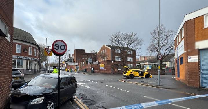 Two stabbed and £200k Lamborghini wrecked in violent Birmingham brawl