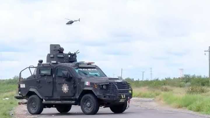 Atacan con Presuntos Explosivos a Policías de Fuerza Civil en Dr Coss, Nuevo León; Hay 5 Heridos