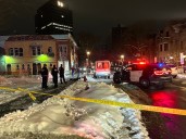 Woman stabbed in chest near Columbus Circle in downtown Syracuse