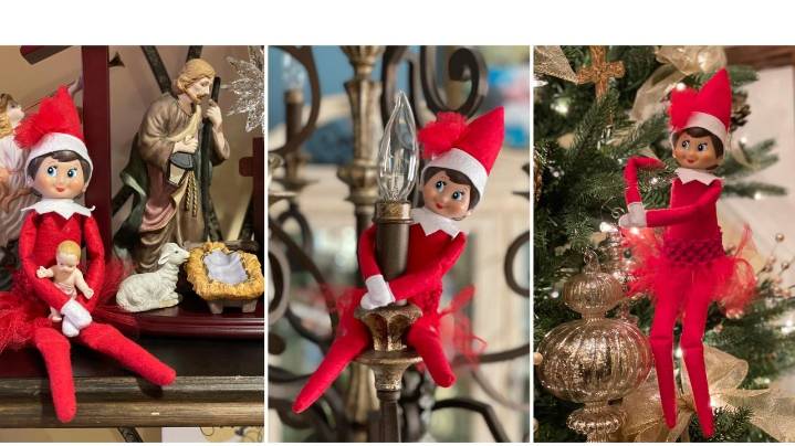 Parents under pressure offer creative tips for moving Santa's spy Elf on the Shelf