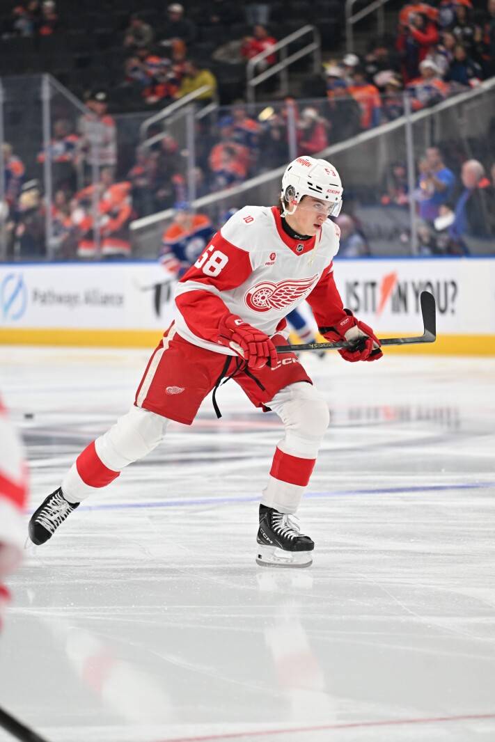 Zach Hyman's hat trick lifts Oilers over red hot Red Wings - The Rink Live | Coverage of youth, junior, high school and college hockey