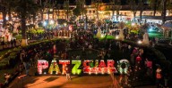 Pátzcuaro enciende su espíritu navideño con árbol, caravana y nacimiento monumental