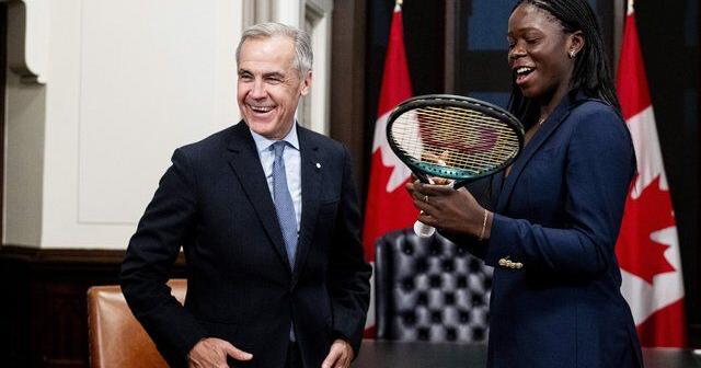 Prime Minister Carney hosts Canadian tennis star Mboko on Parliament Hill