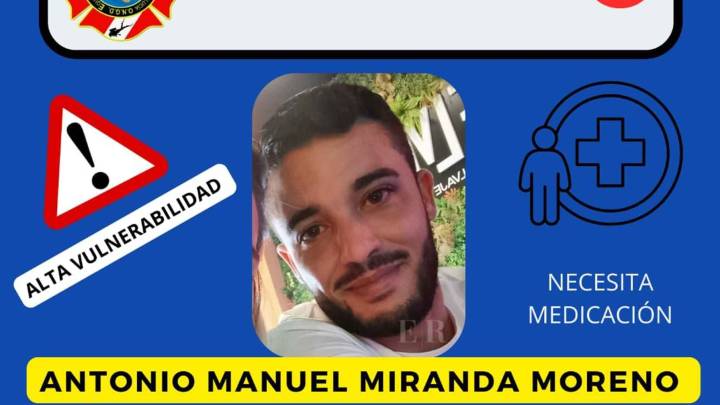 Buscan en Coria del Río a un hombre de 31 años desaparecido y en situación de alta vulnerabilidad