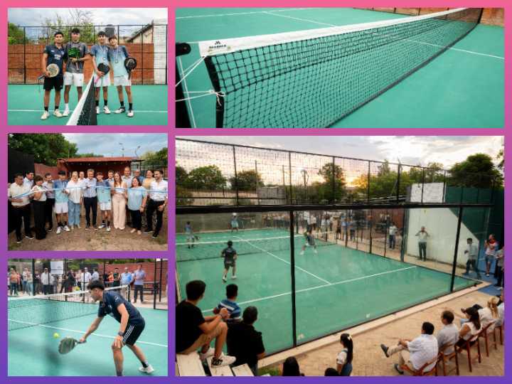 PAMPA DEL INFIERNO:  Zdero Inauguró La Cancha De Pádel
