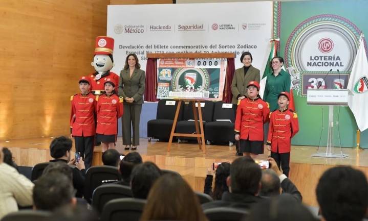 Lotería Nacional conmemora 30 años del Sistema Nacional de Seguridad Pública con billete especial del Sorteo Zodiaco