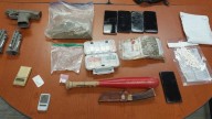 Collision leads to items seized including imitation weapon