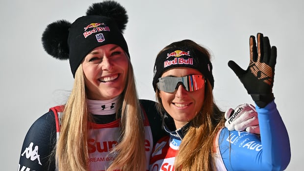 Lindsey Vonn finishes 2nd in World Cup downhill a day after becoming oldest winner at age 41