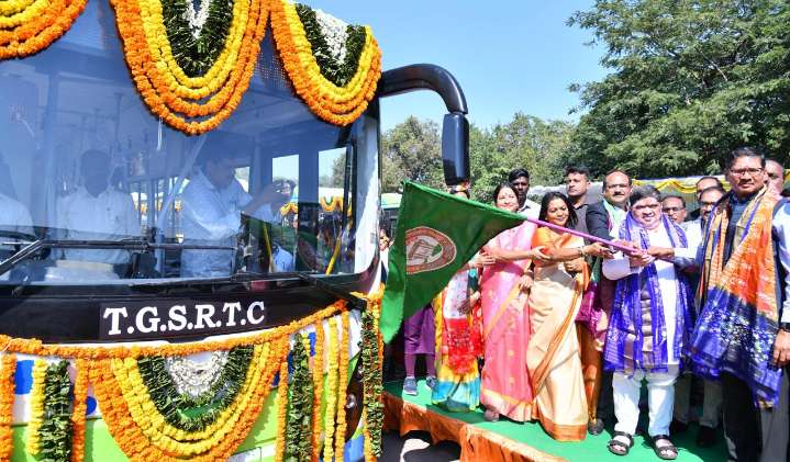 TGSRTC inducts 65 new electric buses into fleet in Hyderabad