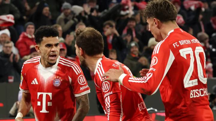 Luis Díaz, testigo de uno de los mejores goles del Bayern Múnich en la temporada; de taco