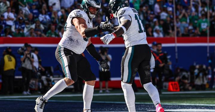 A.J. Brown leads the Eagles in total penalties this season