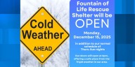 Thomasville Fountain of Life Rescue Shelter open for cold weather ahead