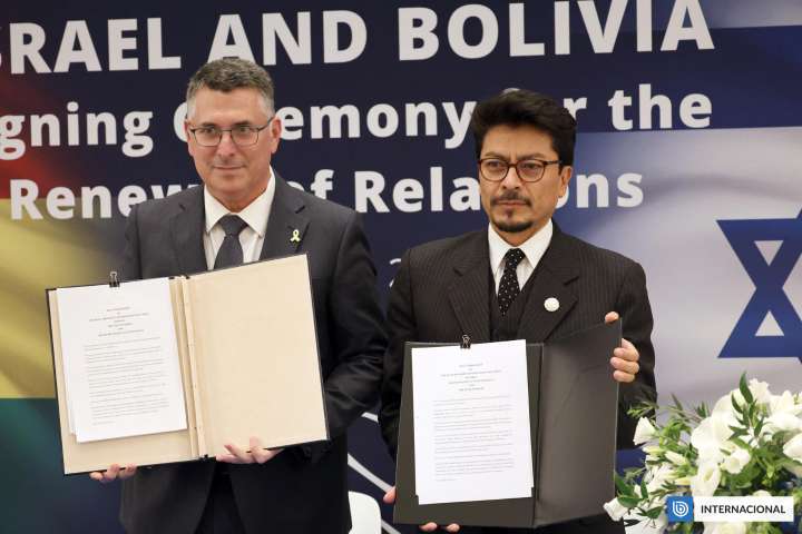 Bolivia restablece relaciones diplomáticas con Israel a dos años de haber sido interrumpidas por Arce