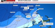 Plowable snow returns to Massachusetts Tuesday. Maps show who might get the most.
