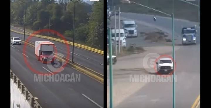 Revelan videos de persecuciones policiacas en Michoacán para recuperar autos robados