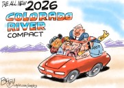 Bagley Cartoon: Colorado River Compact