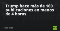 Trump hace más de 160 publicaciones en menos de 4 horas