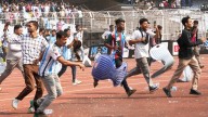Messi's tour of India gets off to chaotic start as angry fans storm field