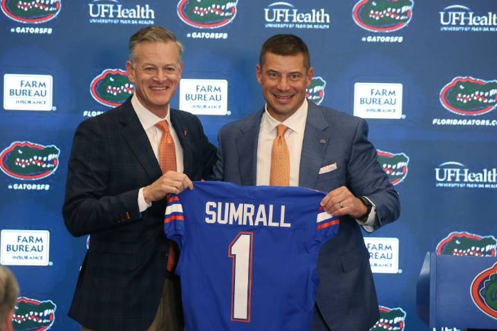 New UF coach Jon Sumrall vows, 'We're going to win.'