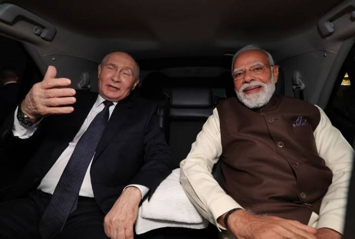 PM Modi receives President Vladimir Putin at Delhi airport; India