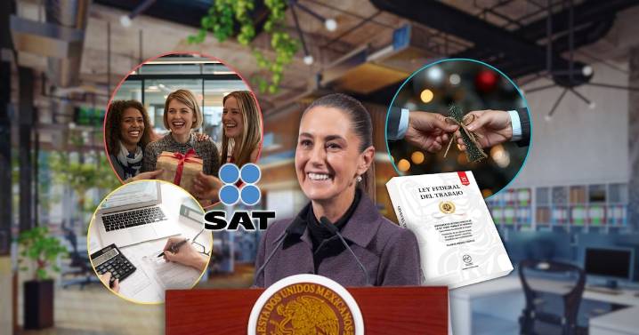 SAT descontará ISR del aguinaldo a todos los trabajadores que ganan entre 21 y 24 mil pesos y así les quedará el pago neto