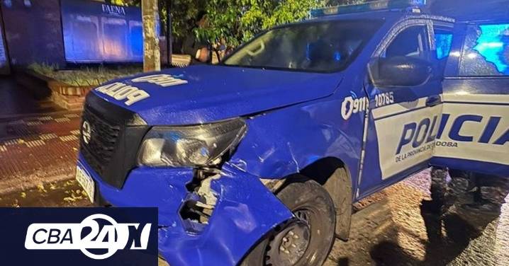 Córdoba: una conductora alcoholizada chocó de frente contra un patrullero