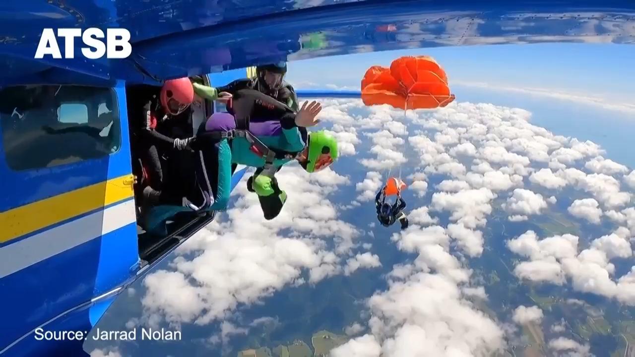 Skydiver dangles at 15,000 feet after parachute catches on plane's tail in Australia