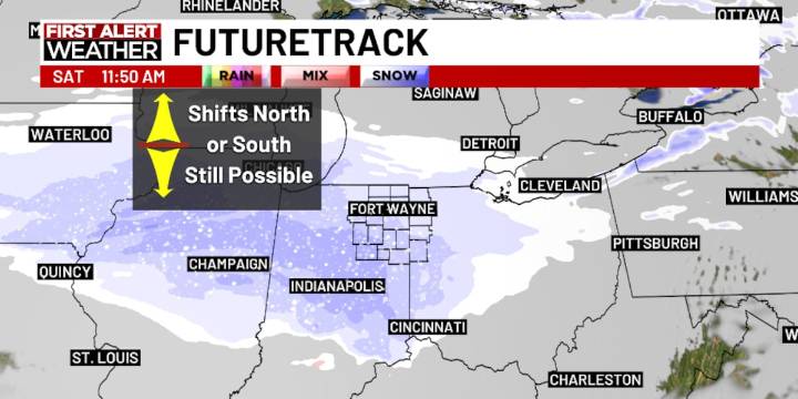 First Alert Forecast: Wintry temperatures continue, light snow possible Saturday