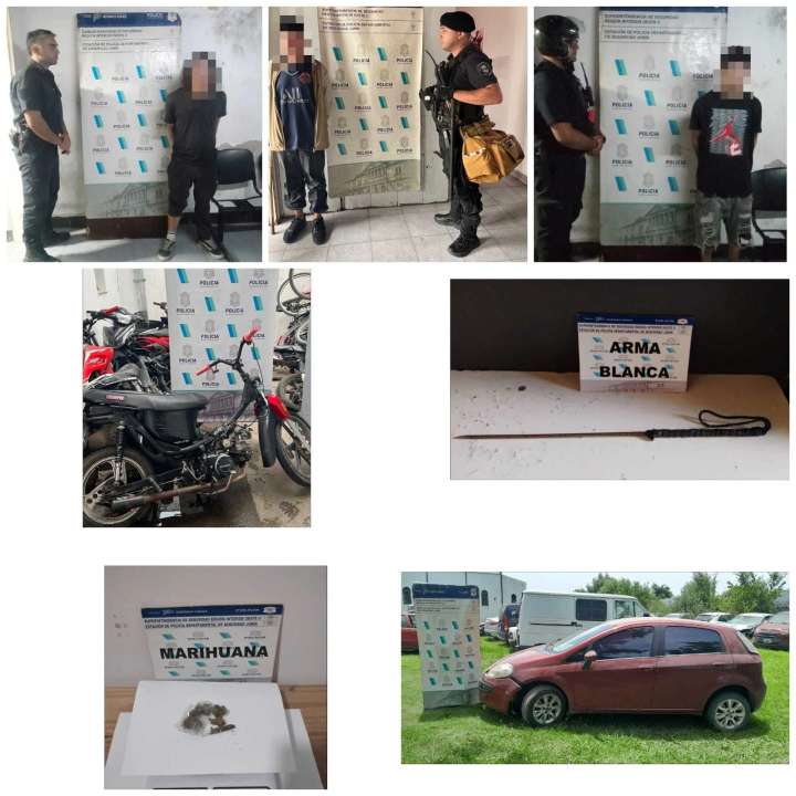 Aprehendidos en distintos procedimientos realizados en Junín