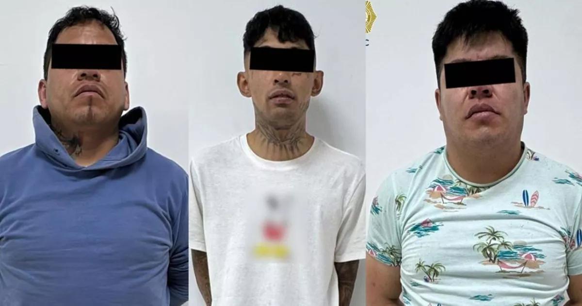 Detienen a tres presuntos extorsionadores armados en Iztapalapa tras ataque a trabajador