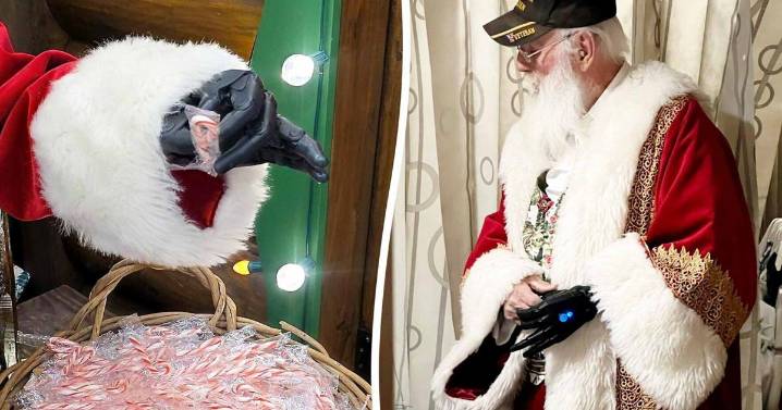 Santa with bionic arm gets upgrade to lift heavy Santa sack