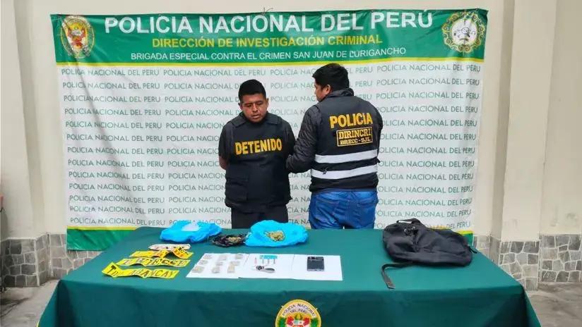 SJL: Policía capturó a presunto integrante de una banda criminal dedicada al tráfico de drogas