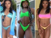 Olympic star Simone Biles flaunts boob job on social media