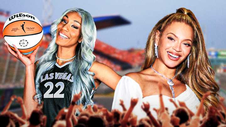 Aces’ A’ja Wilson giddy about bucket list moment with Beyonce at Formula 1 race