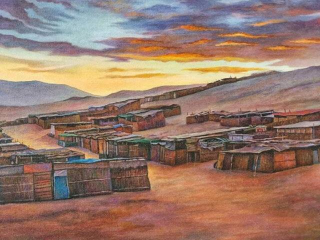 ‘Trazos en el puerto’: renombrados artistas muestran Chimbote con enfoques figurativos y abstractos