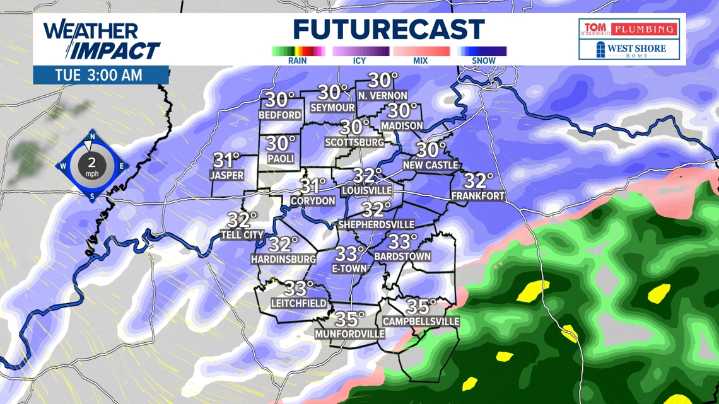 Winter weather approaches Kentuckiana with some snow and ice expected: BLOG