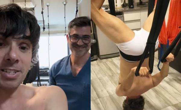 La impactante foto de Robertito y la alerta de su kinesiólogo: "No lo hagas más"