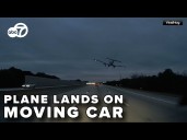 Dashcam captures moment when plane crashes into car on Florida interstate