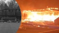 Así quedó el estadio incendiado por hinchas en Finlandia: el club publicó nuevas imágenes